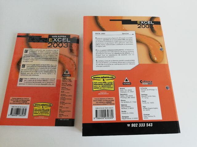 Pack ejercicios+guia rápida Excell 2003