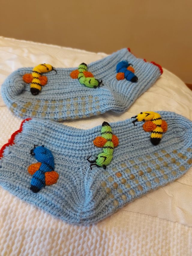 Calcetines azules antideslizantes 36-38