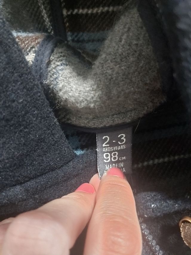 abrigo trenka niño 2-3 años