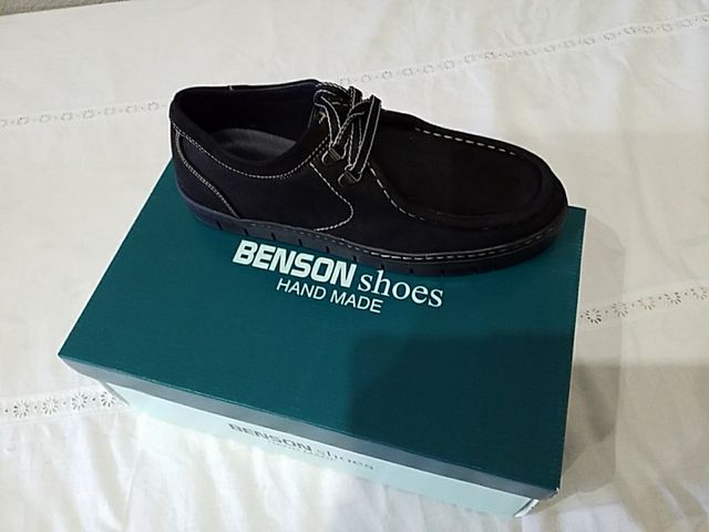 CALZADO PIEL NOBUCK NEGRO