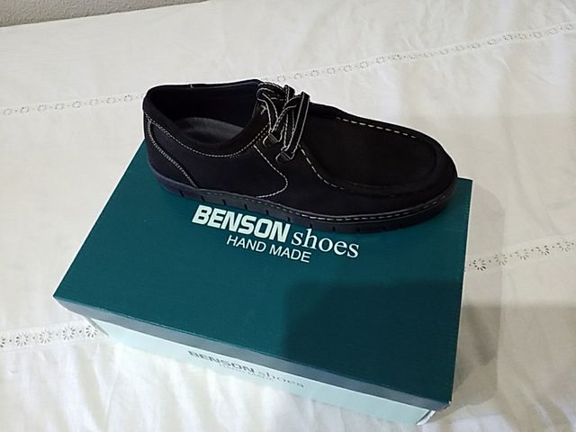 CALZADO PIEL NOBUCK NEGRO