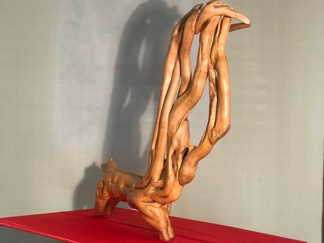 Ardilla de madera de boj