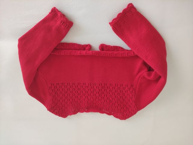 Chaqueta infantil roja, Tizzas, talla 7/8