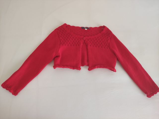 Chaqueta infantil roja, Tizzas, talla 7/8