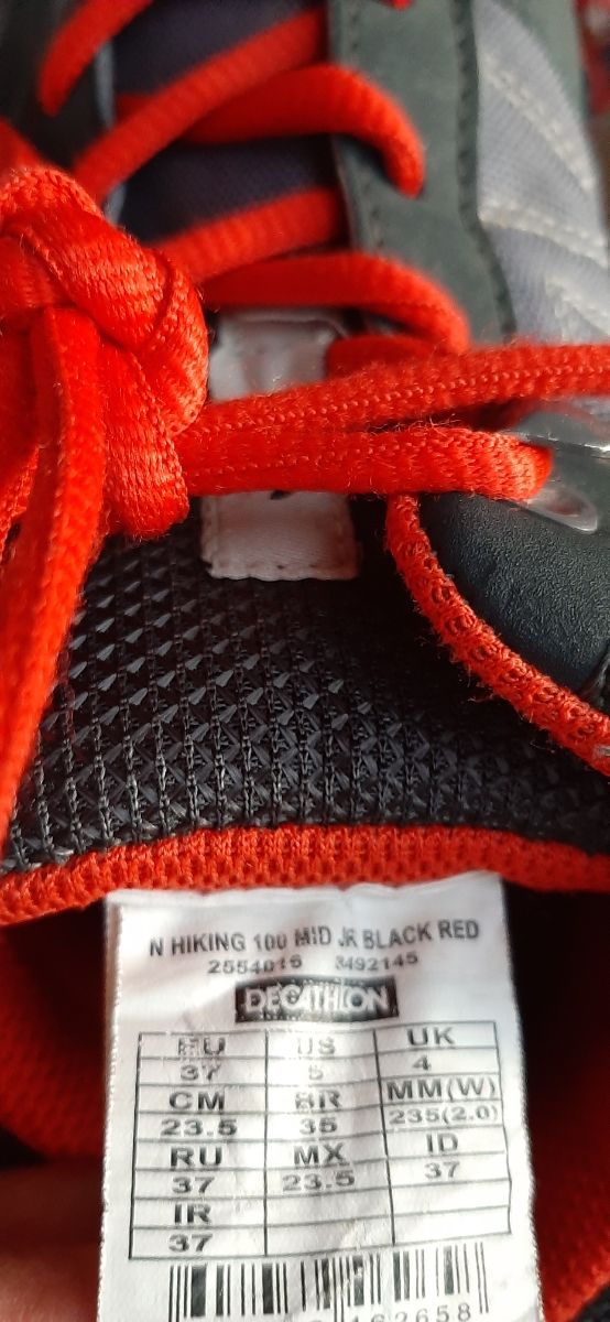 botas niño y niña de montaña n.37 Decthalon
