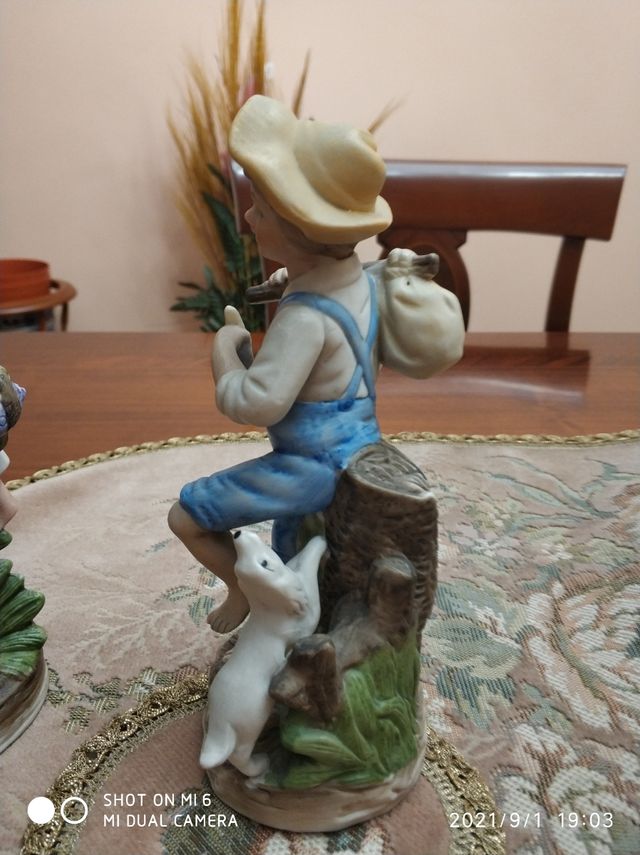 Figuras pastorcillos porcelana