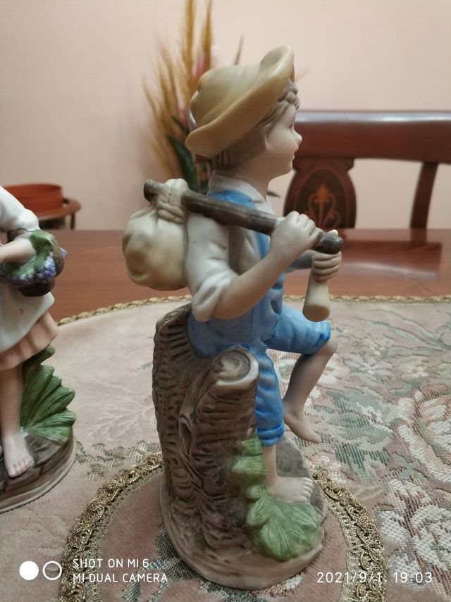 Figuras pastorcillos porcelana