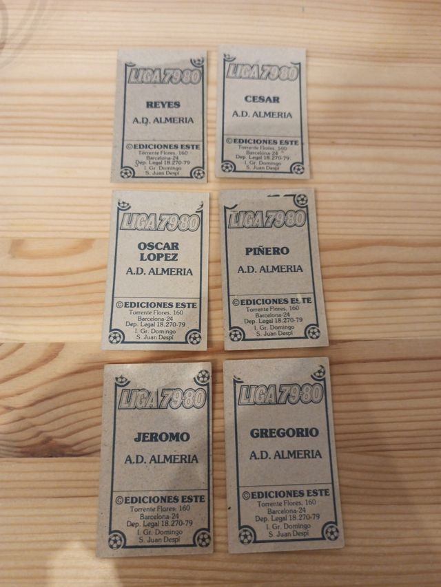 Carte collezionabili ESTE 79/80