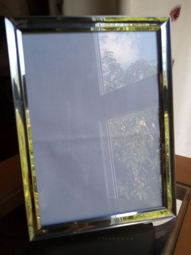 Marco clásico plateado