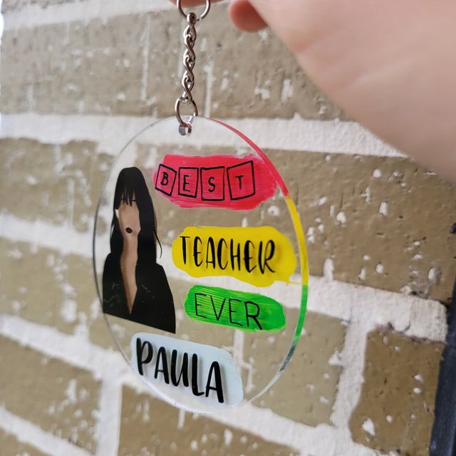 Llaveros Personalizados Para Profesores Con Nombre De Segunda Mano Por 