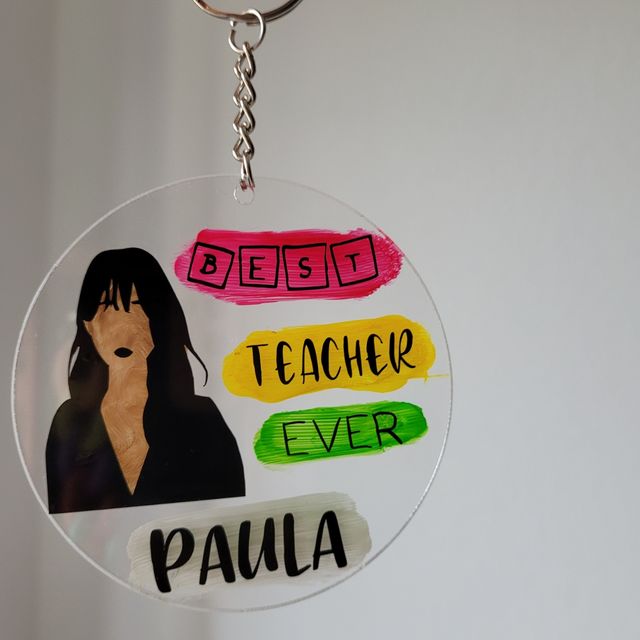 Llaveros Personalizados Para Profesores Con Nombre De Segunda Mano Por 
