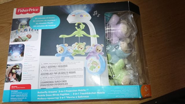 Móvil Musical 3 en 1 Fisher Price Ositos