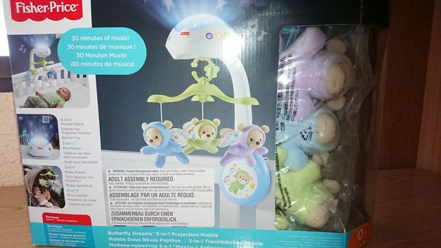 Móvil Musical 3 en 1 Fisher Price Ositos