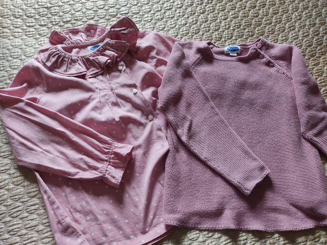 Jersey y camisa niña talla 8