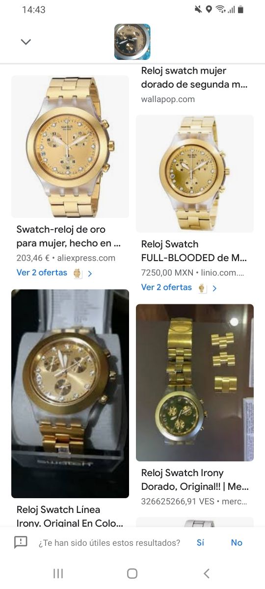 reloj suizo mujer
