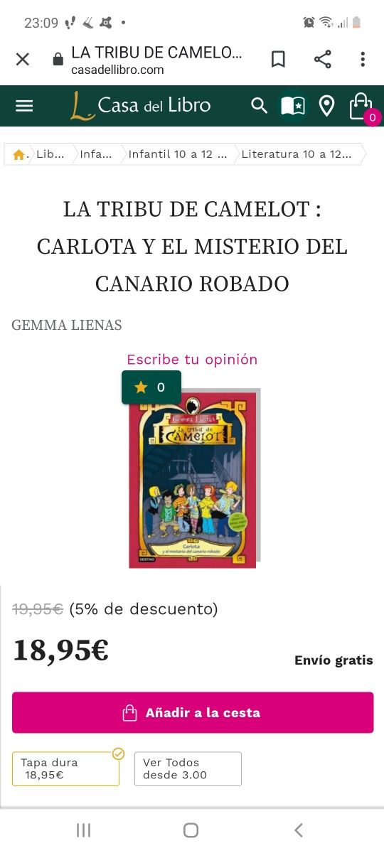 La tribu de Camelot.  Números 1,2 y 3.