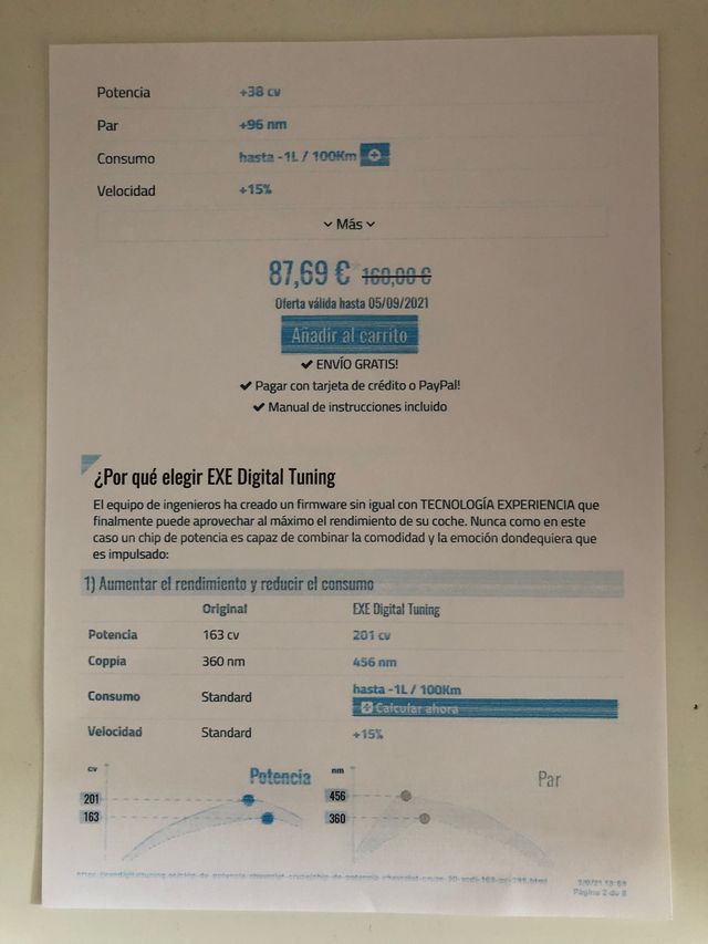 Chip de potencia Chevrolet Cruze 2.0 VCDI 163 cv