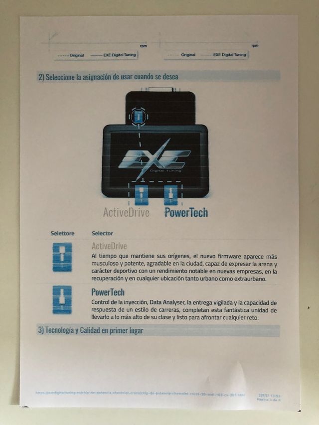 Chip de potencia Chevrolet Cruze 2.0 VCDI 163 cv