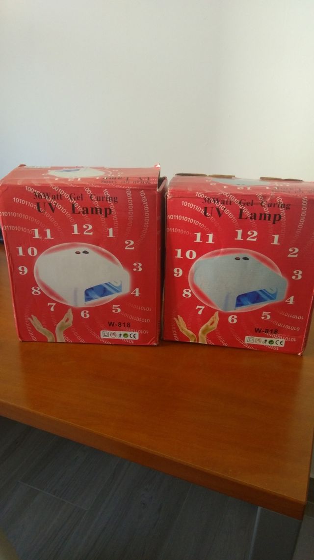 2 lámparas uv