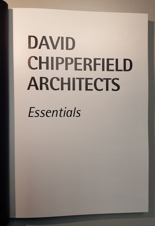 DAVID CHIPPERFIELD ARCHITECTS ESSENTIALS 2015 RARO de segunda mano