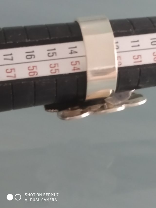 Sortija de plata y esmalte