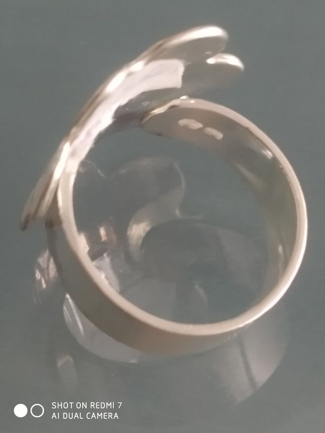 Sortija de plata y esmalte