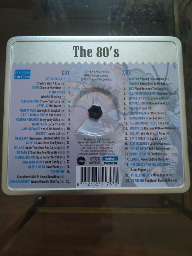 2CD' s de música de los 80