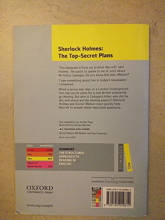 Libro Sherlock Holmes: the top-secret plans