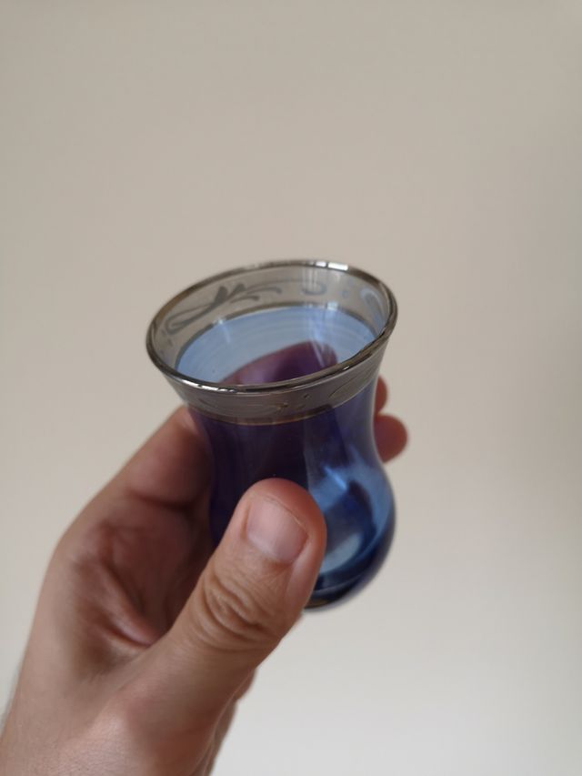 juego de té de cristal