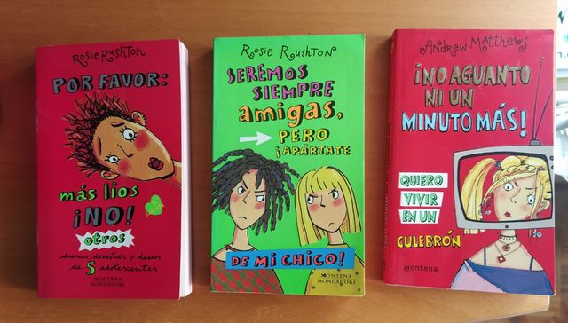 Lote de 3 libros temática amorosa adolescentes