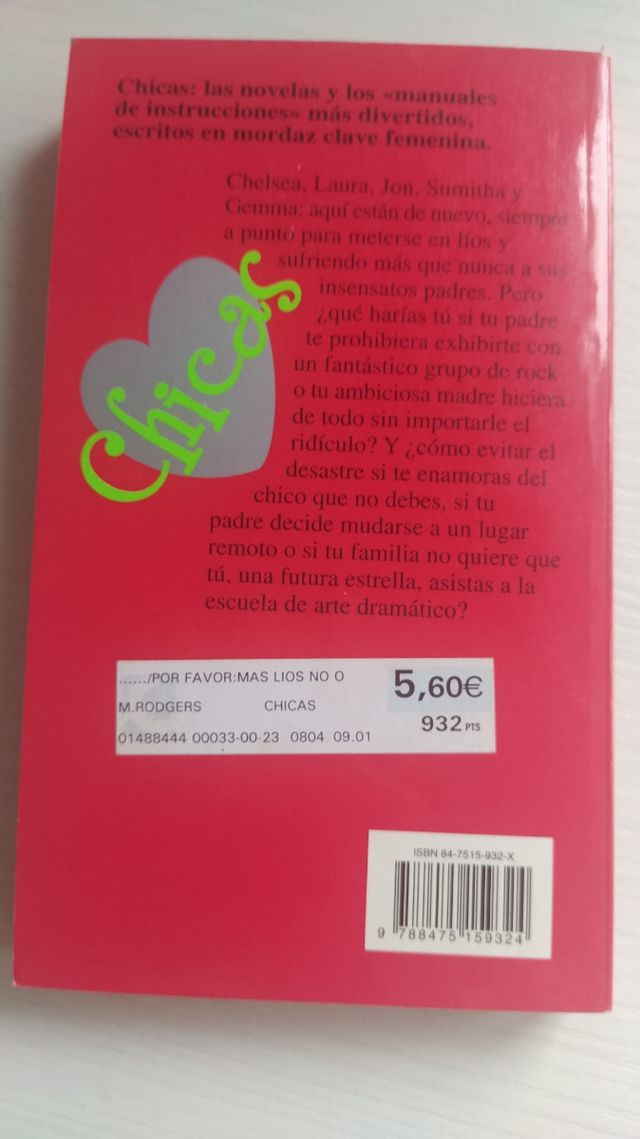 Lote de 3 libros temática amorosa adolescentes