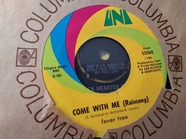 FEVER TREE 7" SINGLE SAN FRANCISCO GIRLS 1968 ROCK