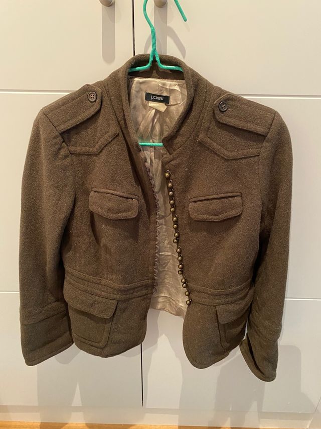 Cazadora mujer verde oliva Jcrew