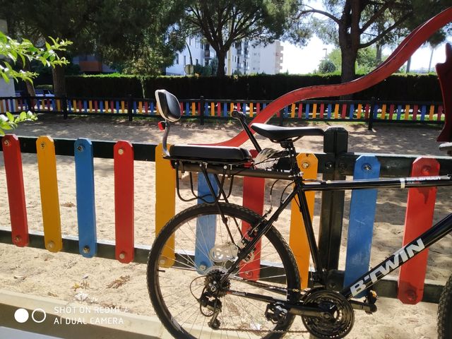 silla pasajero bicicleta