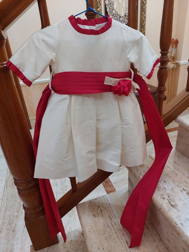 VESTIDO CEREMONIA NIÑA SEDA