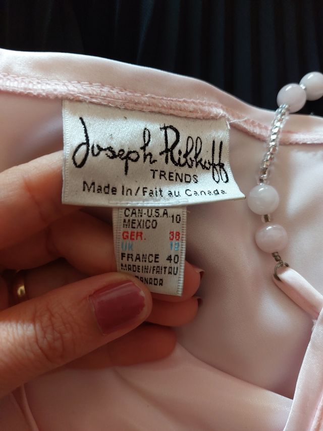 CONJUNTO JOSEPH RIBCOFF ROSA Y NEGRO 38/40.