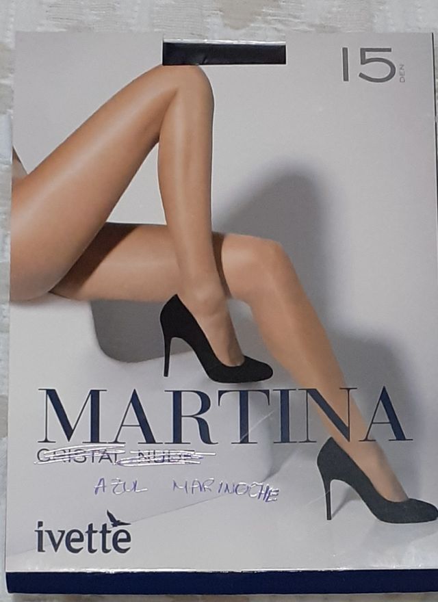 Medias de cristal azul marino talla única