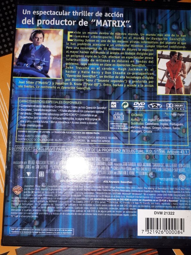DVD OPERACIÓN SWORD FISH