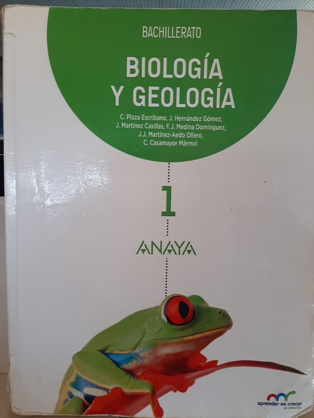 Libro Biología y Geología 1° Bachillerato
