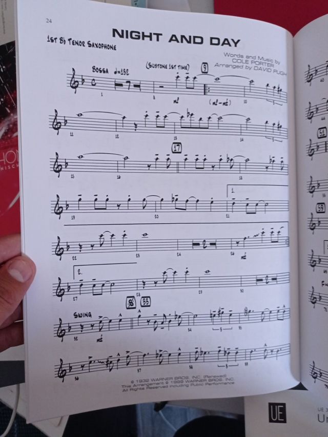 Partituras jazz saxofón y piano