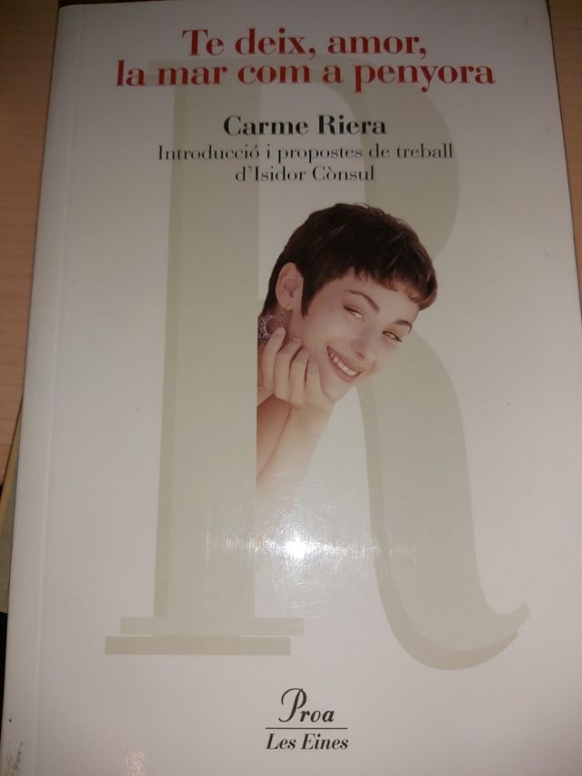 Te deix, amor, la mar com a penyora.