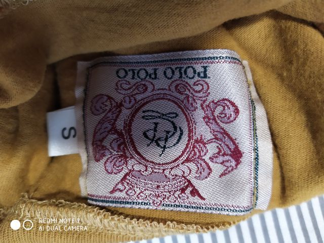 Ropa años 80. Sudadera mostaza. Unisex. S