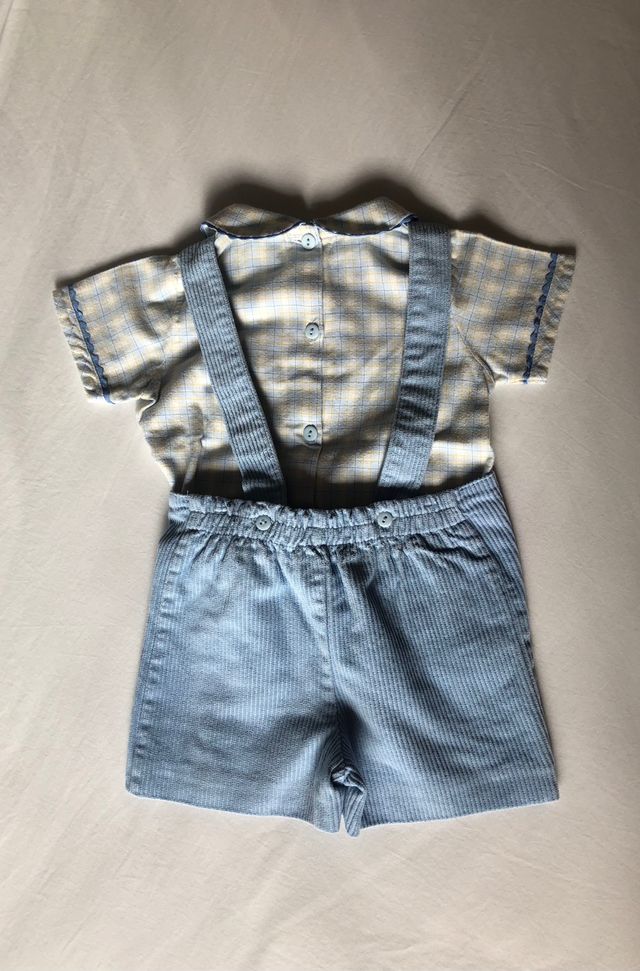 Conjunto niño peto, blusa y chaqueta 24 meses