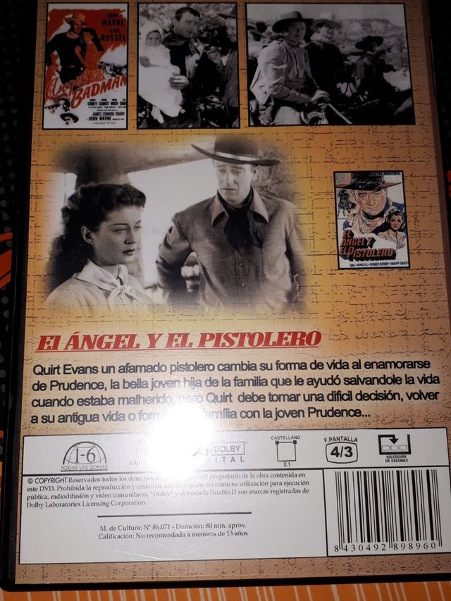 DVD EL ÁNGEL Y EL PISTOLERO