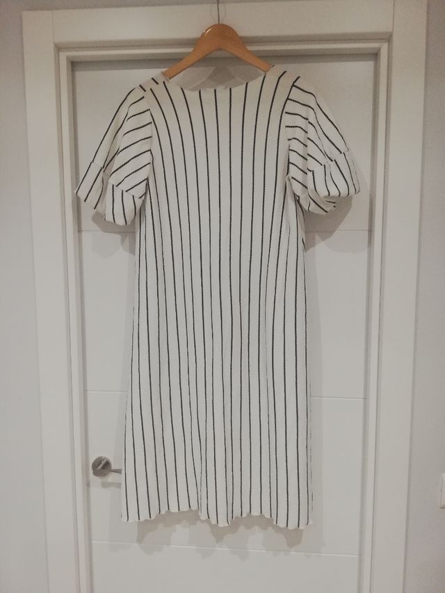 vestido verano blanco de rayas