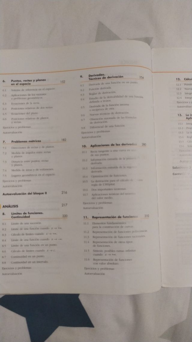 Matematica II, secondo libro del baccalaureato