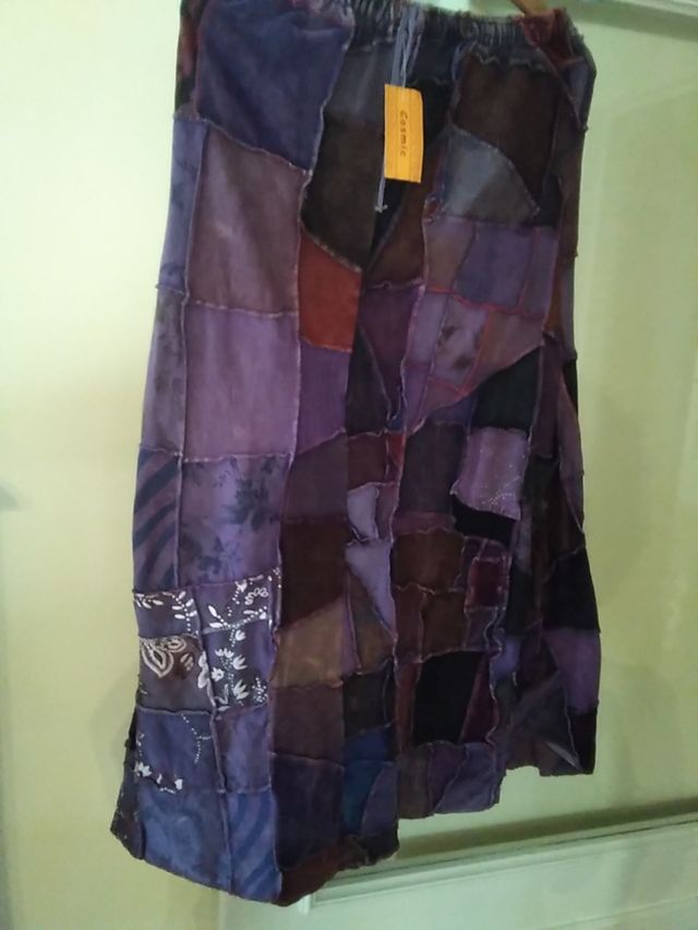 Falda Hippie hecha a mano/tintes naturales