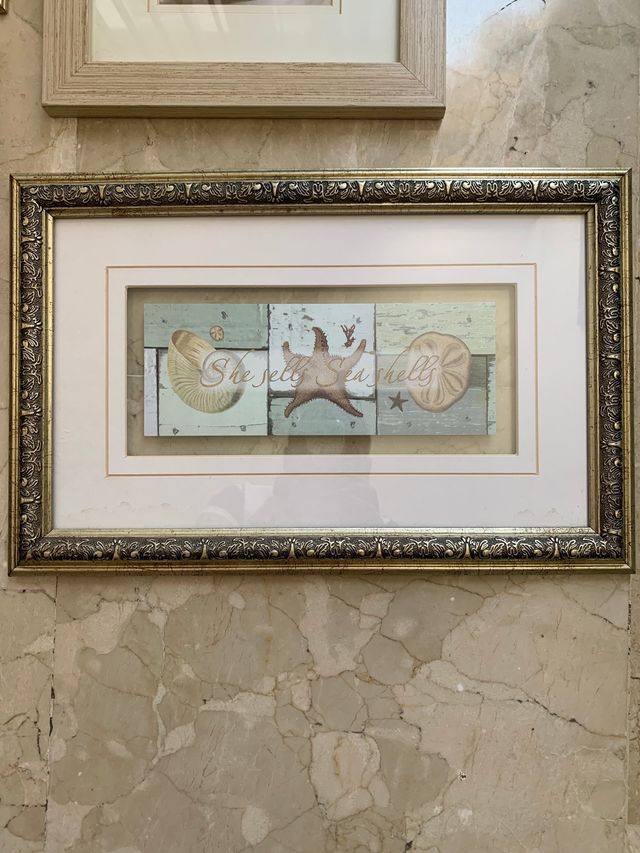 Lote de cuadros decorativos para baño