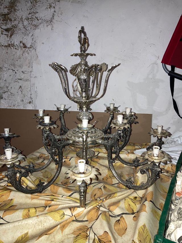 Lámpara araña bronce