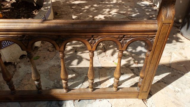 Cabezero o piecero madera antiguo